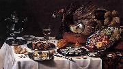 Pieter Claesz Still Life with Turkey Pie oil painting reproduction